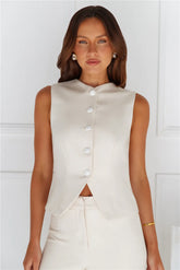 Tailored 'Fit Vest Beige